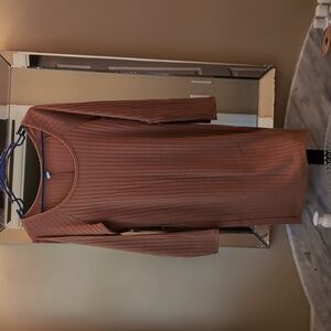 Ribbed knit mini dress